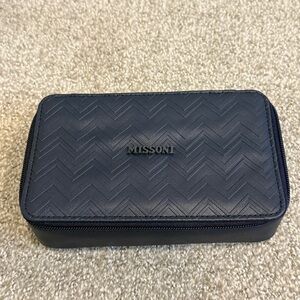Missoni Navy Toiletry Cosmetic Bag